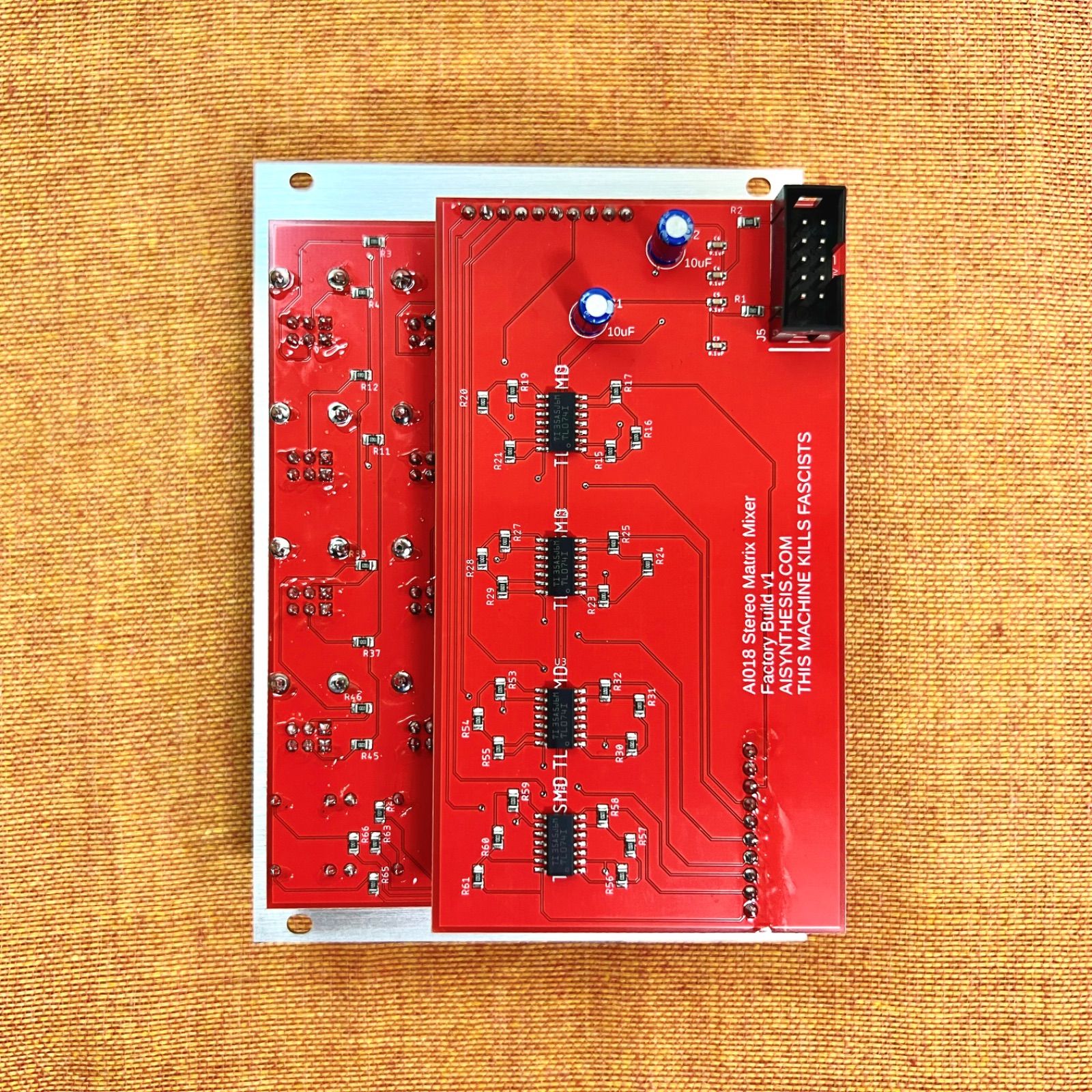 AI Synthesis: AI018 Stereo Matrix Mixer (Aluminium Panel