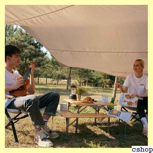 KingCamp アウトドアテーブル 囲炉裏テーブル バンブー
