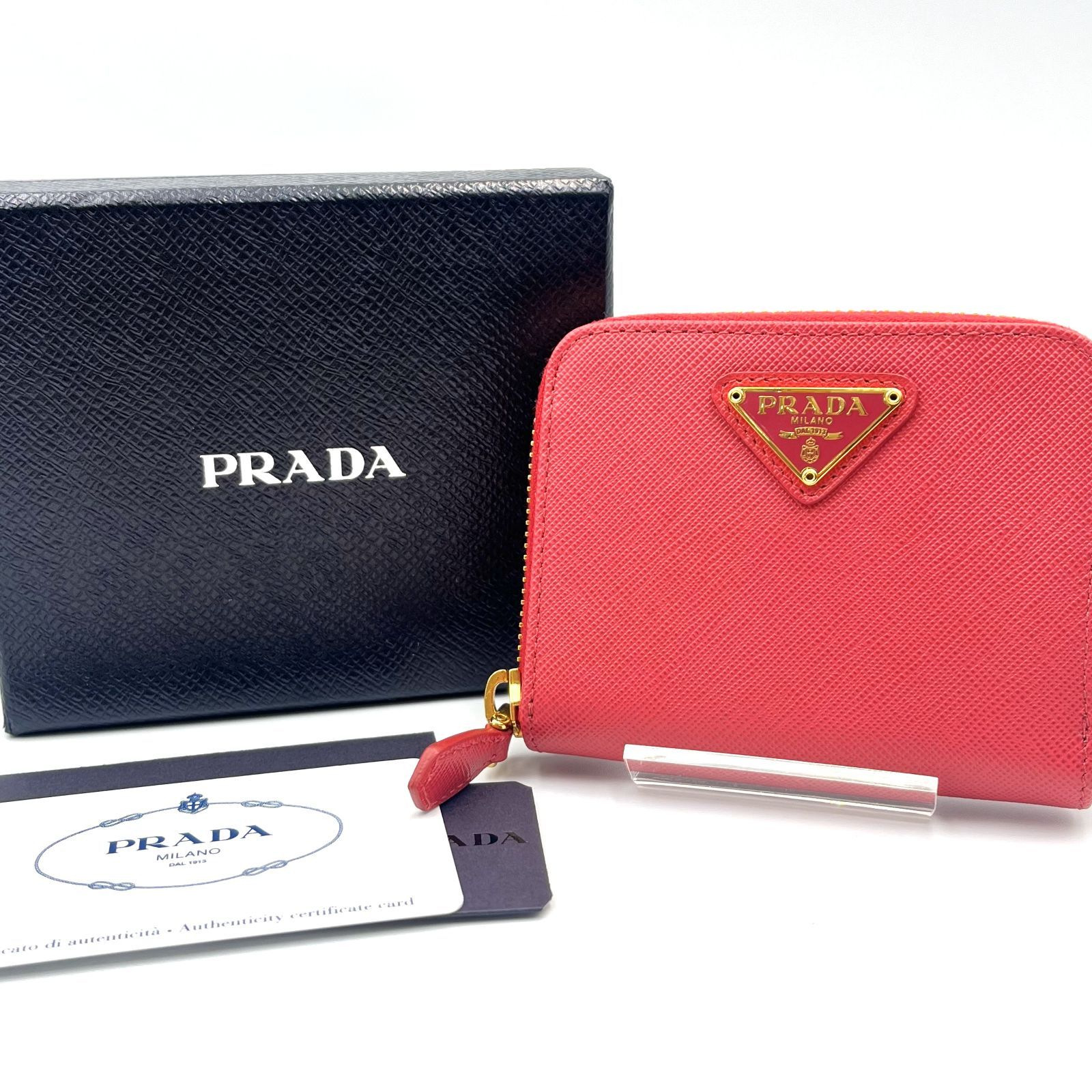PRADA プラダ コインケース SAFFIANO ORO 1M0268 PEONIA ピンク