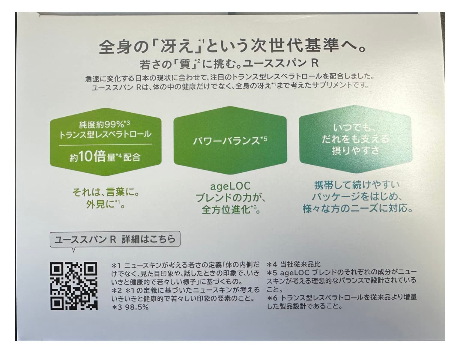New! ageLOC ユーススパンR 60パック ニュースキン NU SKIN