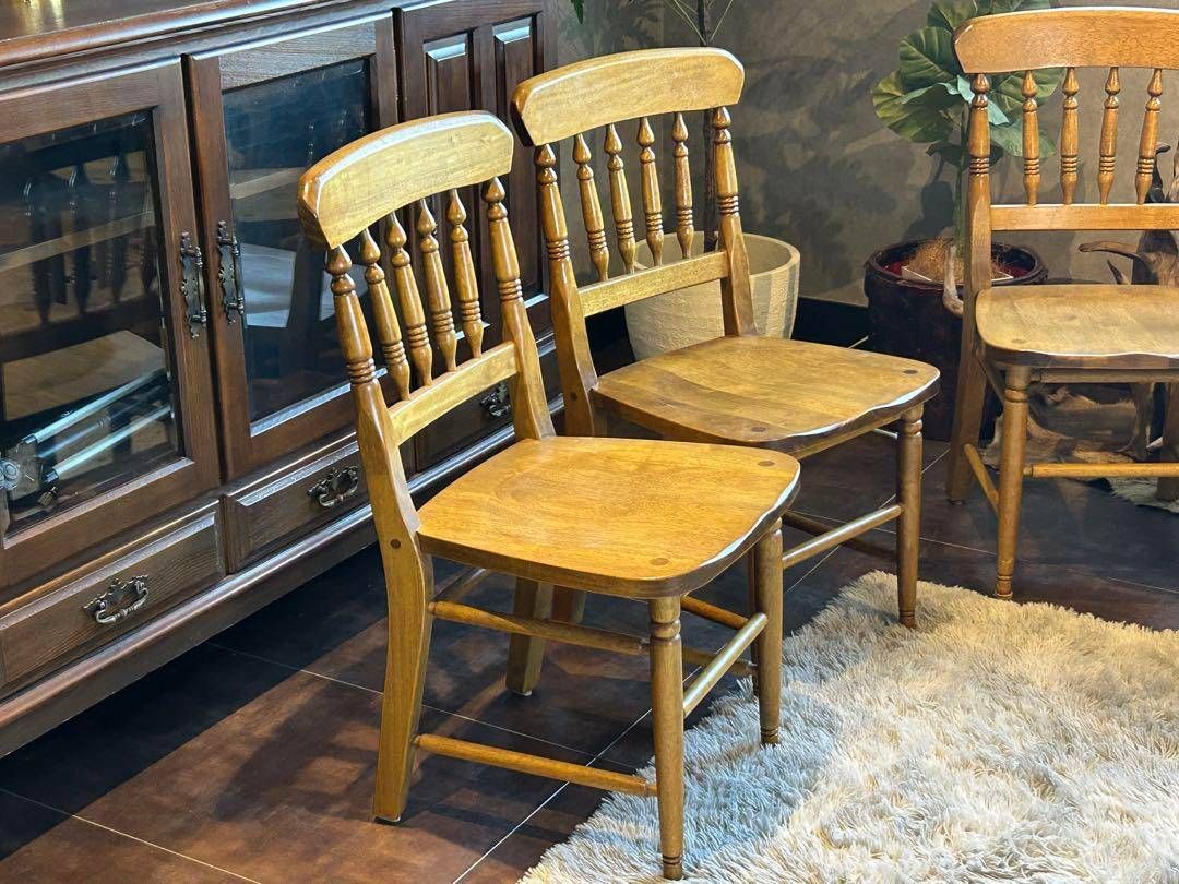 レトロ　無垢材で作られたしっかりとしたダイニングチェア　天然木　シンプル　YZ レトロ無垢材で作られたしっかりとしたダイニングチェア天然木シンプルYZ