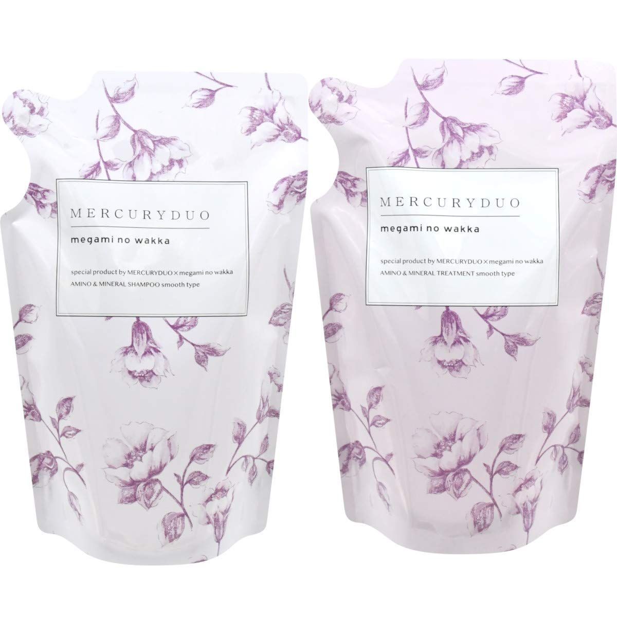 マーキュリーデュオ MERCURYDUO アミノ酸 フレグランス シャンプー トリートメント 詰替 420ml by megami no wakka 女神のわっか ボタニカル しっとり シャンプー トリートメントセット スムース