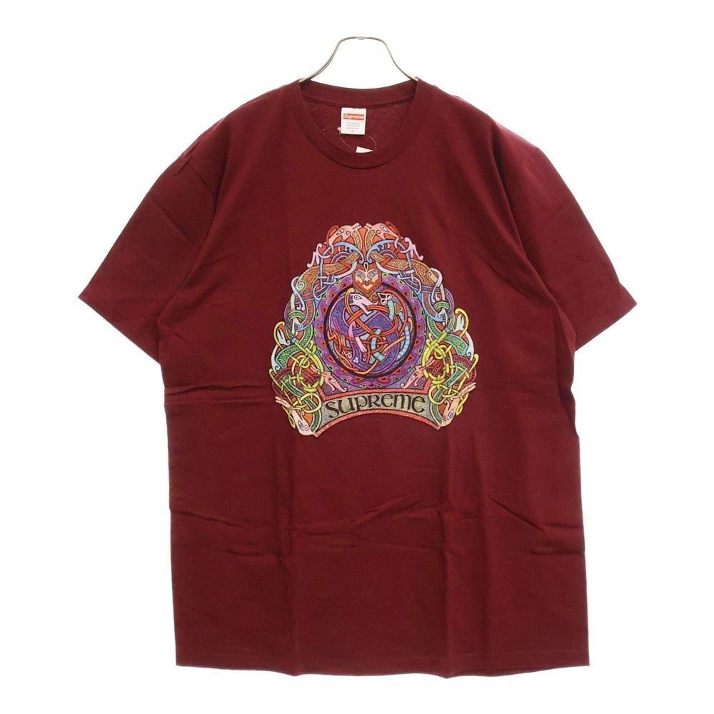 SUPREME (シュプリーム) 19SS Knot Tee ノット クルーネック 半袖Tシャツカットソー ボルドー