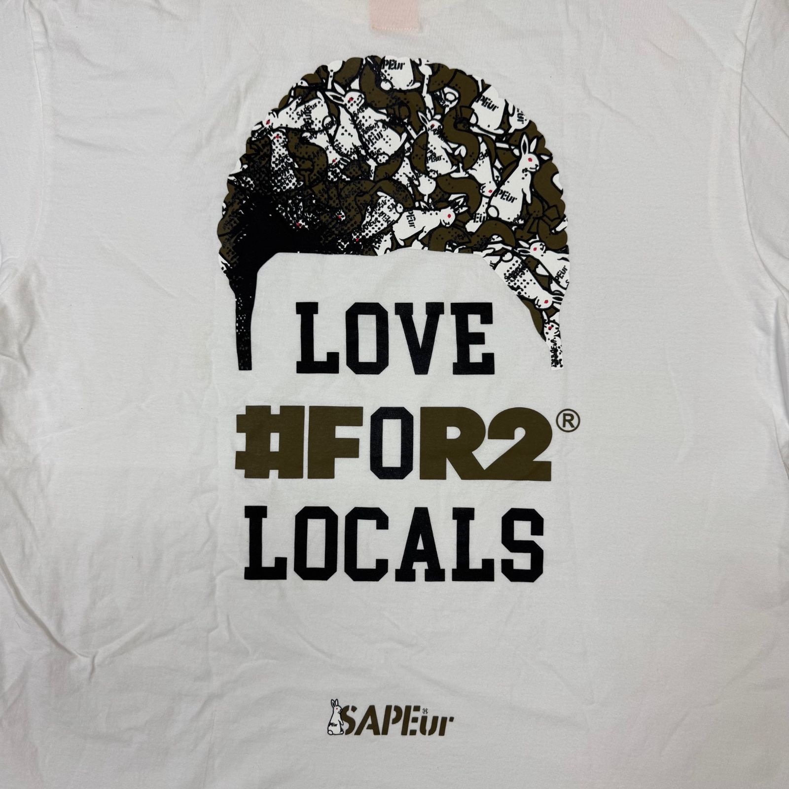 SAPEur × FR2 プリントTシャツ 半袖カットソー クルーネック