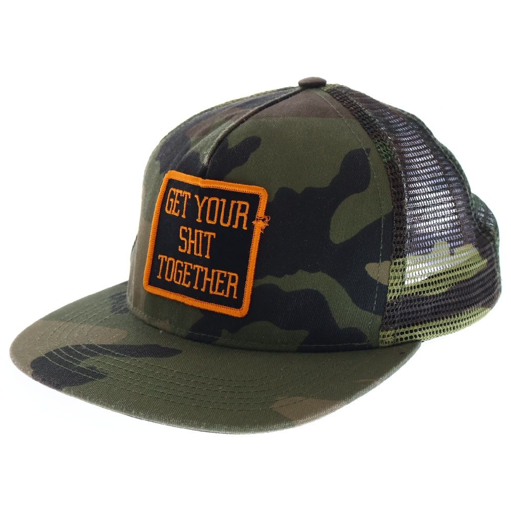 SUPREME (シュプリーム) 10AW Get Your Shit Together Mesh Cap ゲット ユーアーシット カモフラ メッシュキャップ 帽子 カーキ