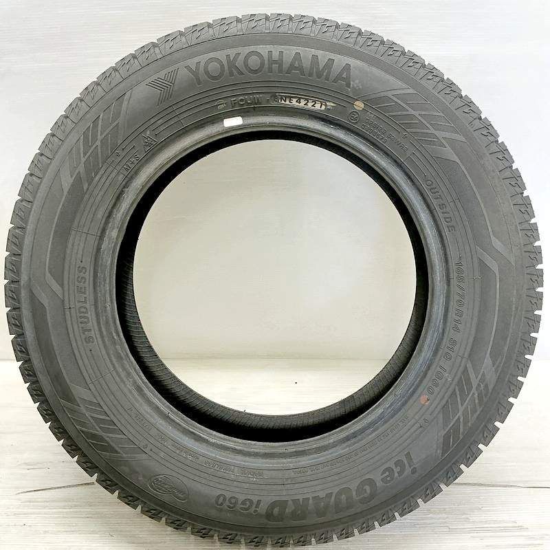 中古 165/70R14 YOKOHAMA iceGUARD 6 IG60 4本 スタッドレスタイヤ 
