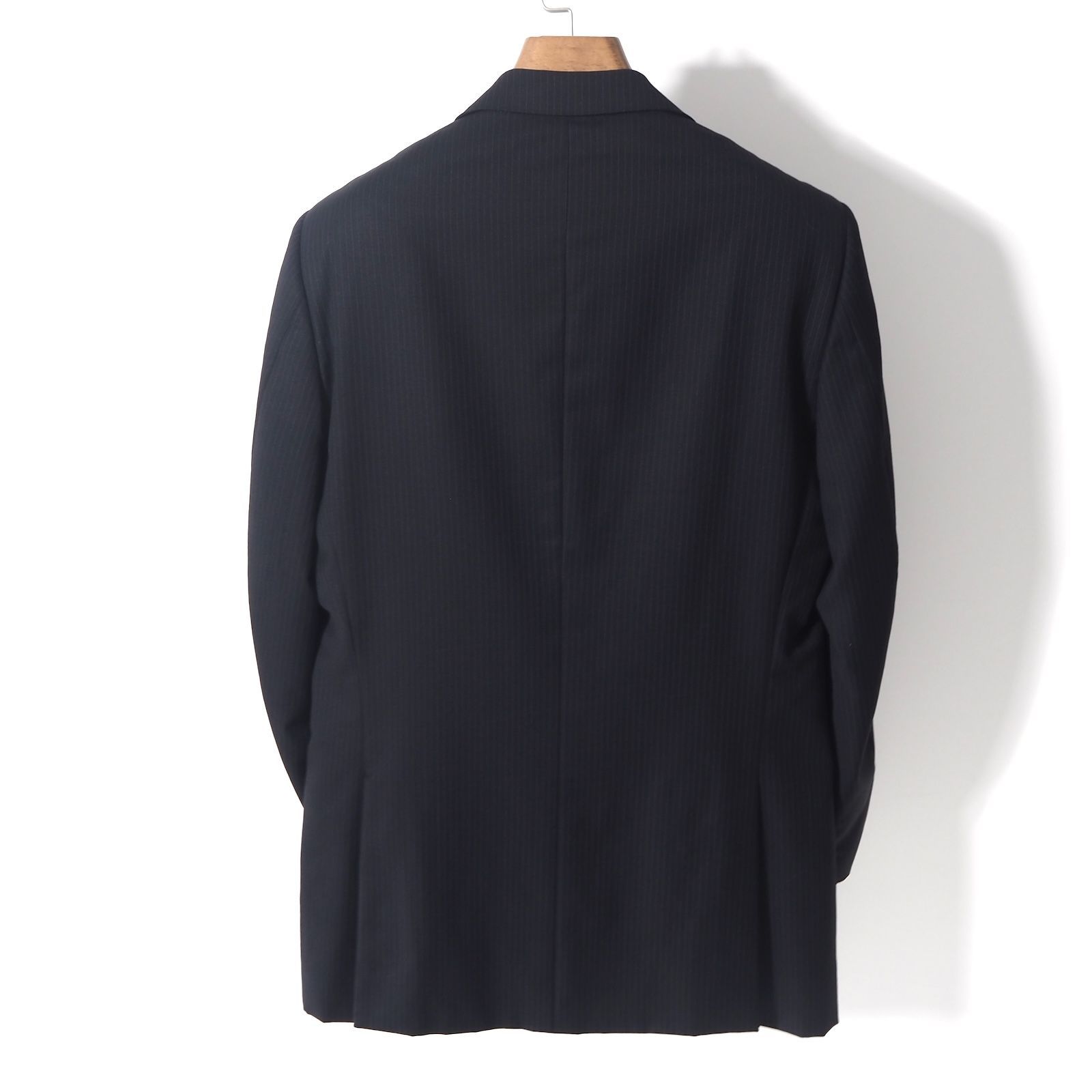 GUCCI ブラックストライプスーツ ウール