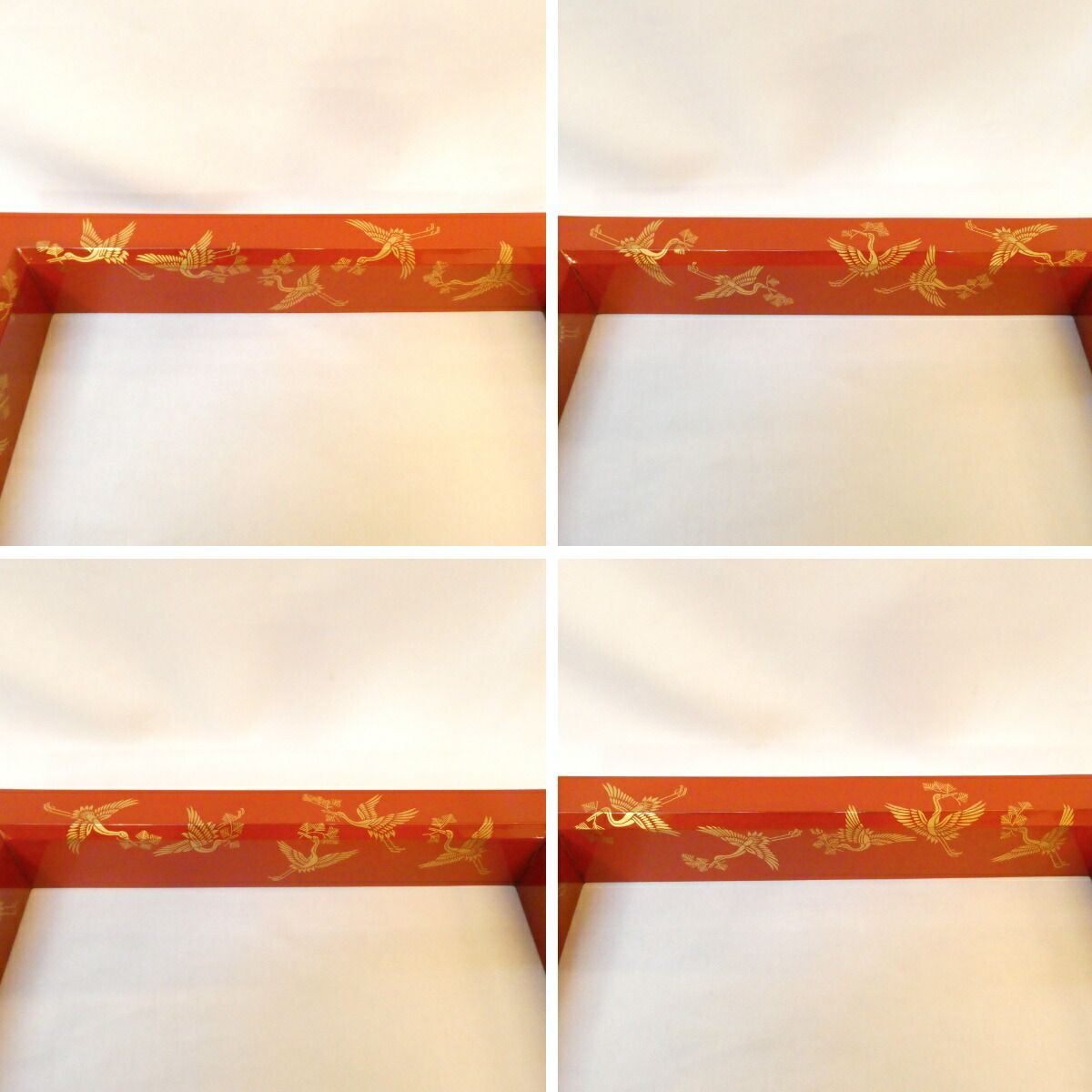 岡本陽斎作 松喰鶴蒔絵