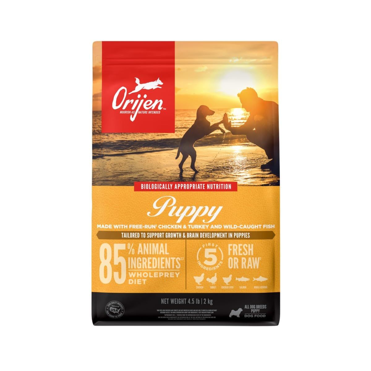 【正規品】カナダ産 オリジン パピー 2kg Orijen dogfood puppy [シーフード] [2キログラム (x 1)]