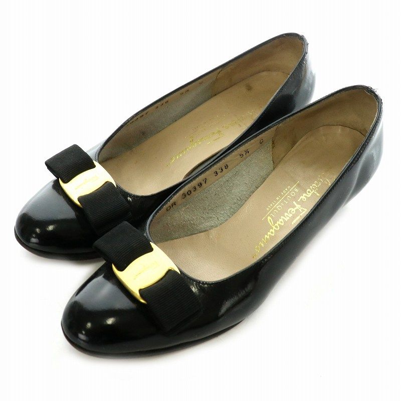 サルヴァトーレフェラガモ Salvatore Ferragamo パンプス レザー