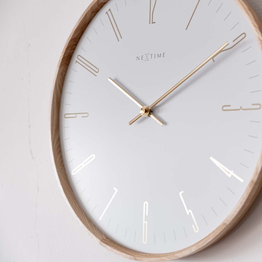 壁時計 掛時計 NEXTIME ネクスタイム ウォールクロック Thin 良い M WH