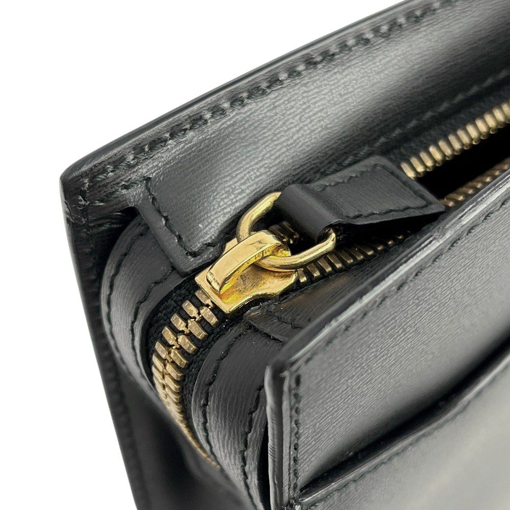 カルティエ ブラック レザーバッグ CRL1002305 - Small chain bag, Double C de Cartier - Black