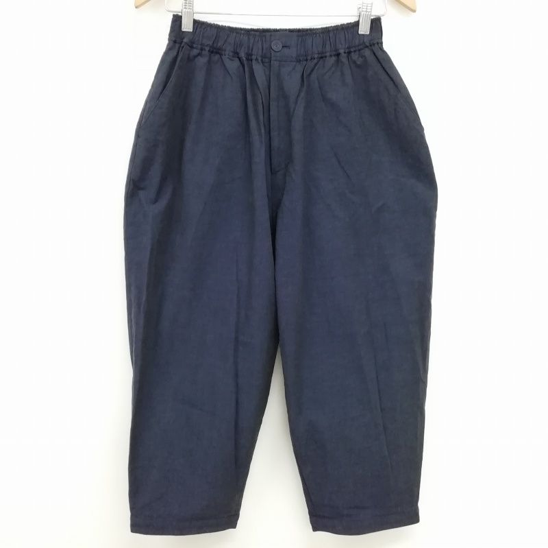オオカミとフクロウ portom1849 クロップド ワイド パンツ ボトムス 美品 ネイビー