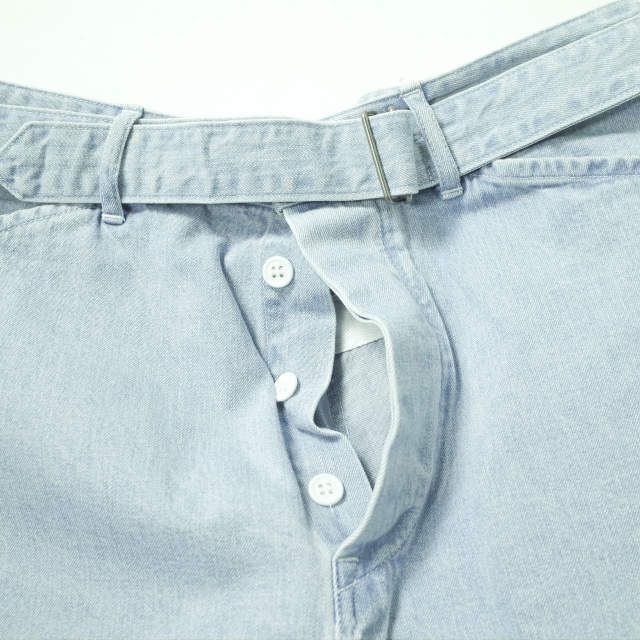 COMOLI コモリ 日本製 BELTED DENIM PANTS ベルテッドデニムパンツ 15F