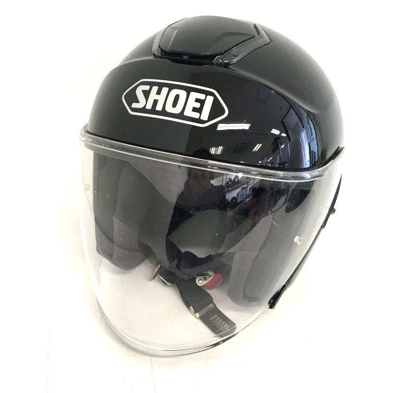 SHOEI ショウエイ J-Cruise ジェットヘルメット 除菌消臭済 Lサイズ ブラック オートバイ ツーリング ライディング バイカー バイク用品 TA3360