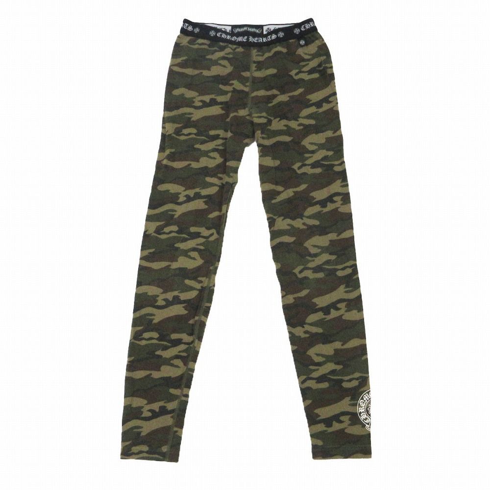 CHROME HEARTS クロムハーツ ロゴプリント カモフラージュ柄 迷彩柄 レギンス パンツ ボトムス サイズS レギンス