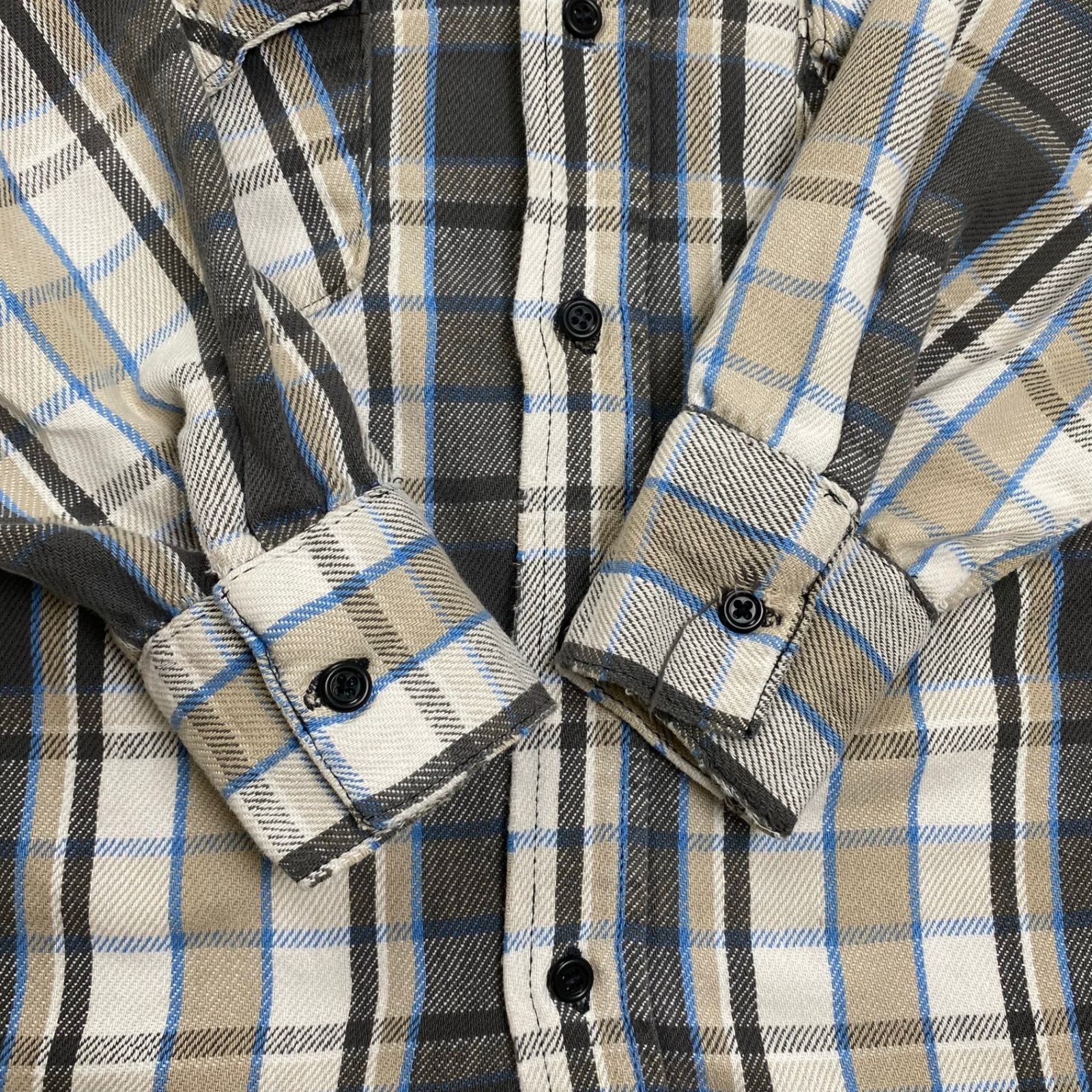 wear guard 70s フランネルシャツ　好配色　ヴィンテージ wear guard 70s フランネルシャツ 好配色 ヴィンテージ - メルカリ