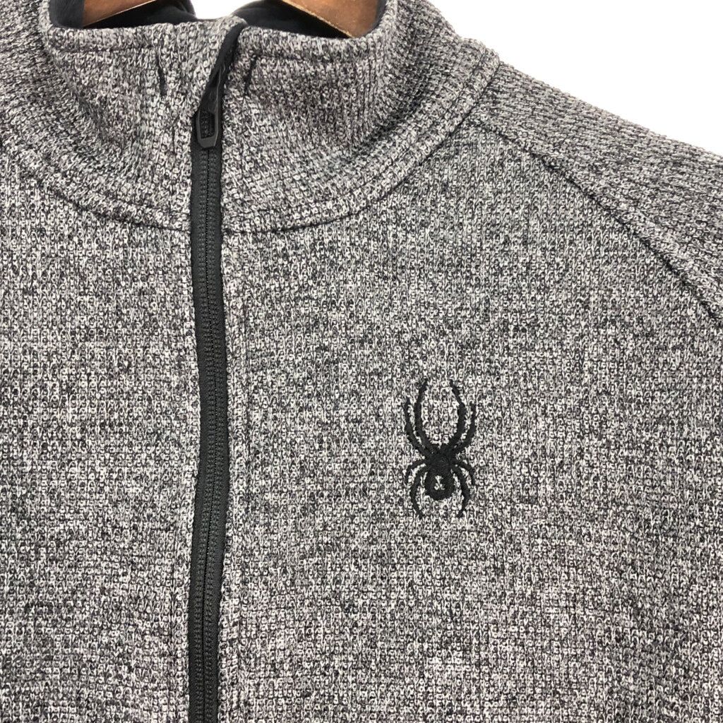 SPYDER スパイダー ハーフジップ フリースジャケット アウトドア グレー (メンズ L) 中古 古着 Q5977 SPYDER スパイダー ハーフジップ フリースジャケット アウトドア