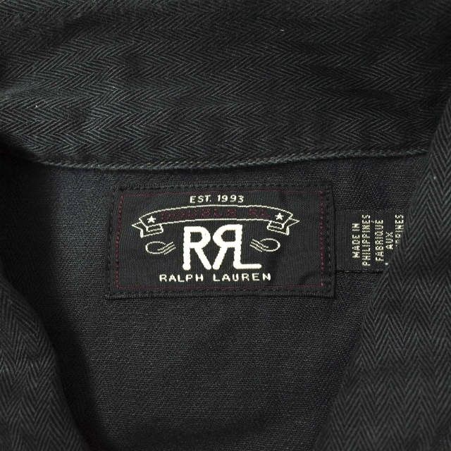 RRL ダブルアールエル BLACK FINN OVERSHIRT ヘリンボーンツイル