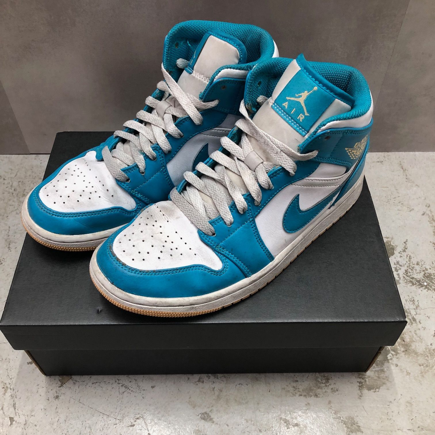 Nike Air Jordan 1 Mid Aquatone DQ8426-400 アクアトーン Nike Air Jordan 1 Mid Aquatone DQ8426-400 アクアトーン