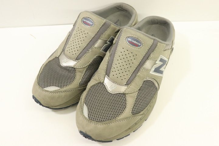 【中古】 NEW BALANCE メンズサンダル 28.5cm M2002RMX NEW BALANCE 28.5cm グレー 灰 ロゴ