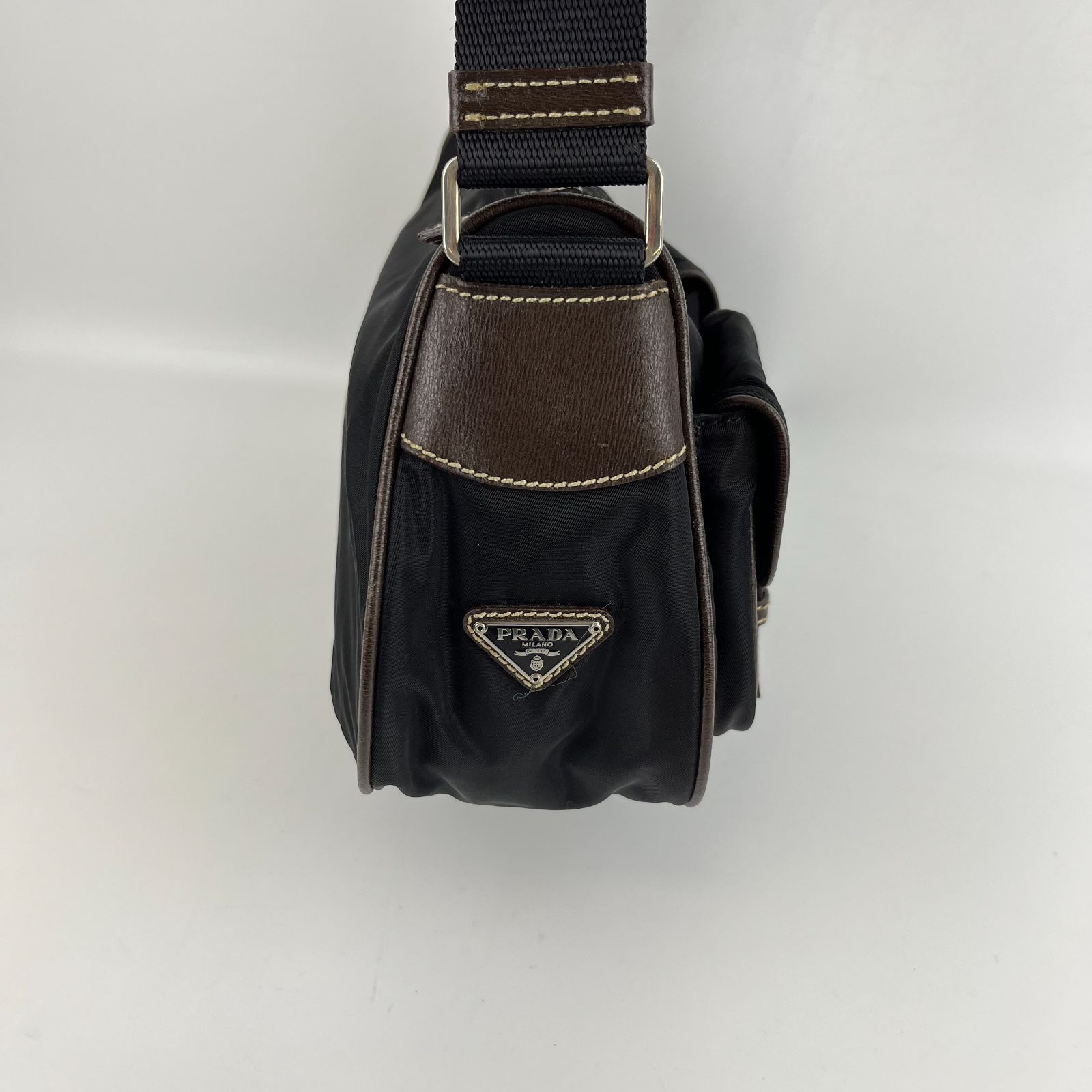 PRADA プラダ ショルダーバッグ 肩掛け ナイロン ブラック レディース  