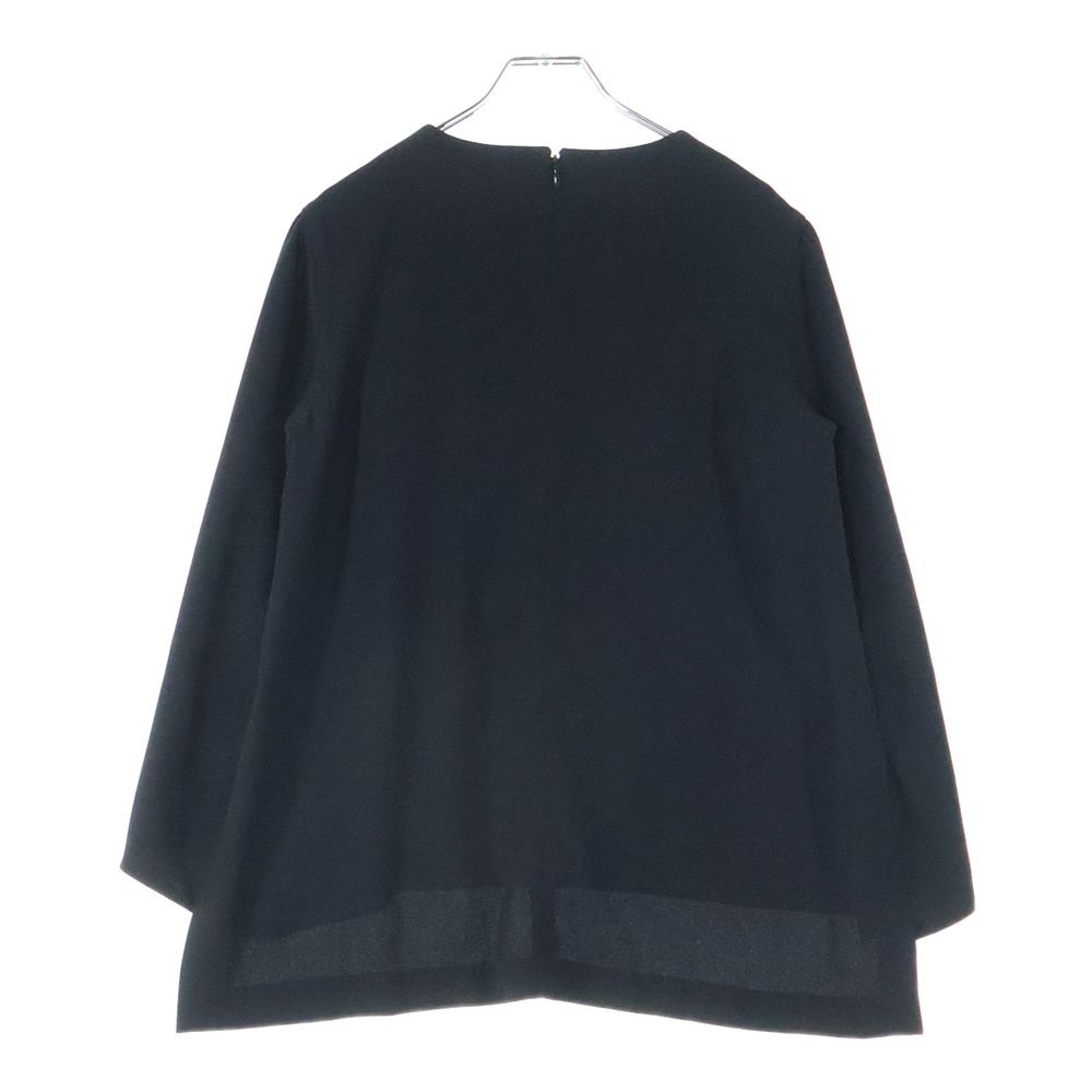 NO BRAND ノーブランド ケープ ブラウス レディース ブラック STK01-01