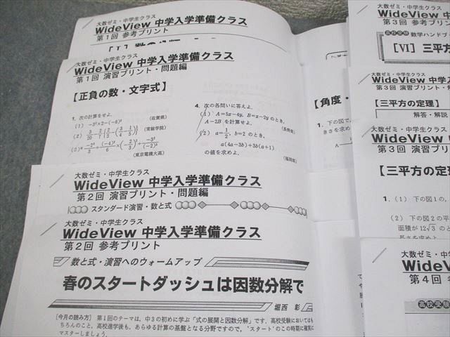東京出版教育ラボ 中1 大数ゼミ レギュラー講座 Wide View テキスト通年セット 2017 堀西彰 ☆ 025S2D 東京出版教育ラボ 中1 大数ゼミ レギュラー講座 Wide View