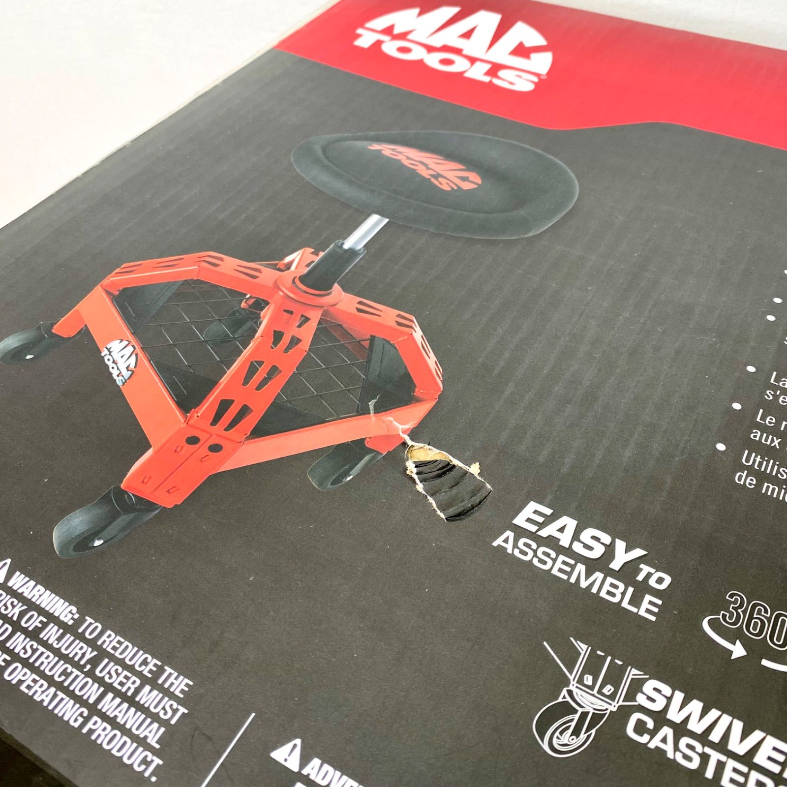 キャスター付きスツール ガレージチェア