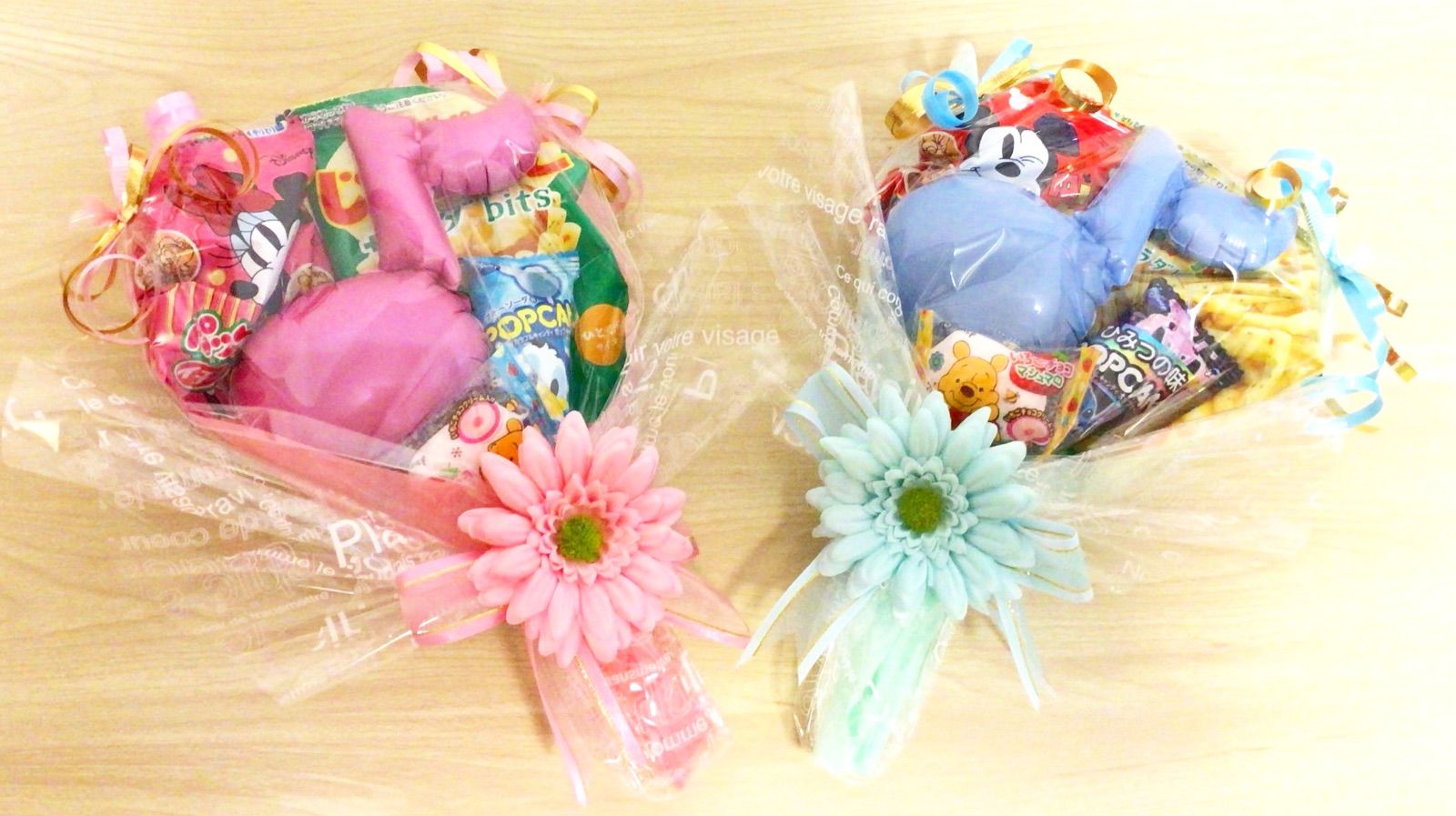 音符風船付お菓子ブーケ♡1個 プチギフト 結婚式 発表会