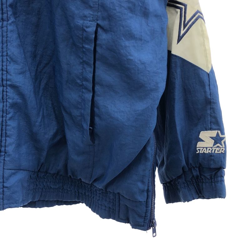 STARTER ナイロンブルゾン サイズL ブルー NFL COWBOYS 91 KANDAIZUMI_COM