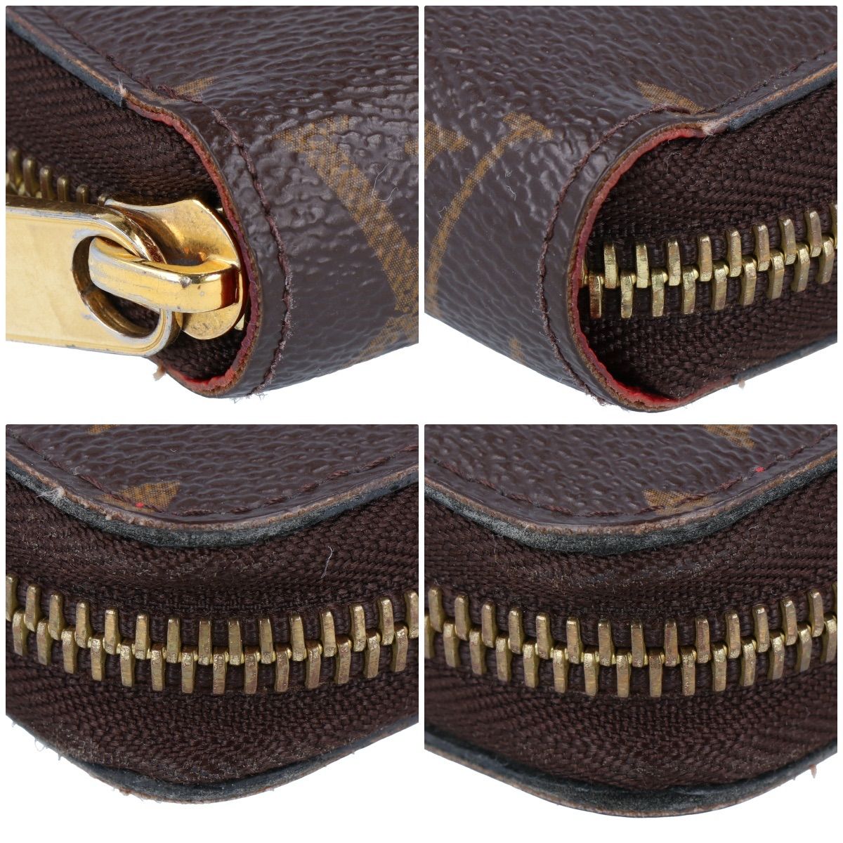 ルイヴィトン ヴィトン M41896 ジッピーウォレット 長財布 コクリコ