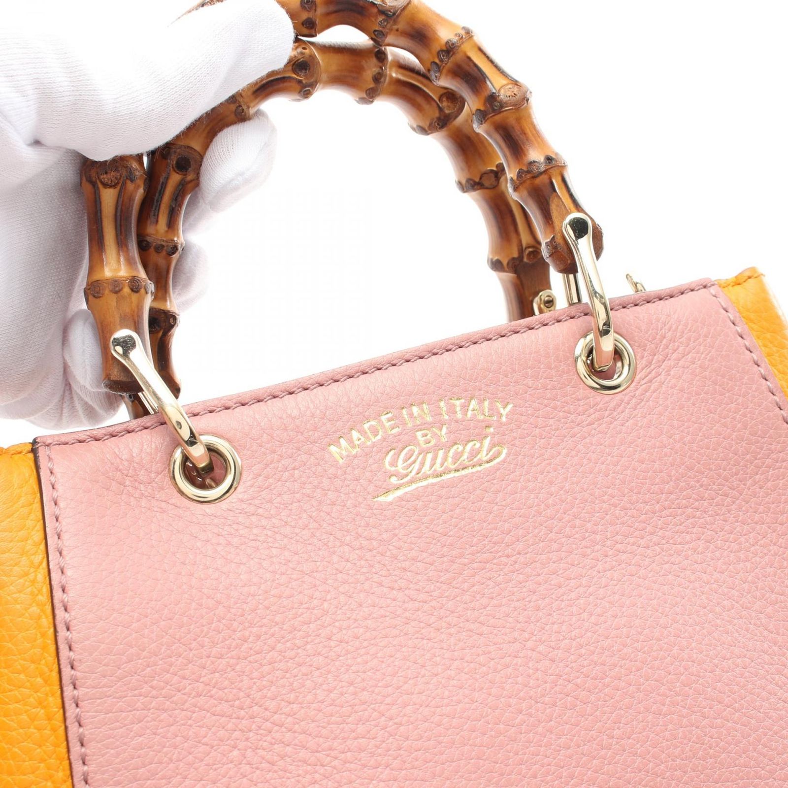 GUCCI グッチ バンブーミニショッパー レザー ピンク 2way 楽天市場】【バッグ】GUCCI グッチ バンブーショッパー スモール