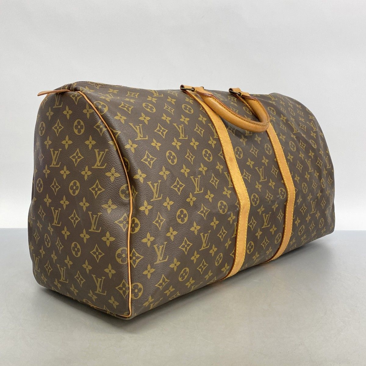 5mc3624 ルイヴィトン ボストンバッグ モノグラム キーポル55 M41424 ブラウン メンズ レディース ユニセックス