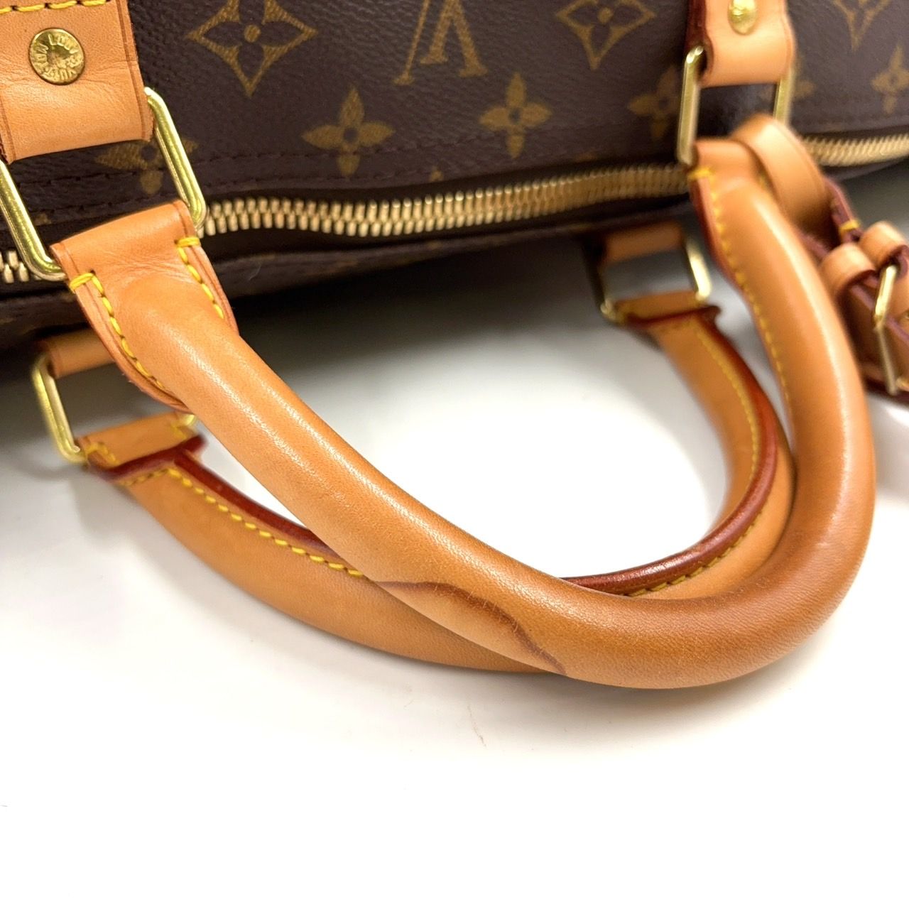 LOUIS VUITTON キーポル60 モノグラム モノグラム レザー×PVC