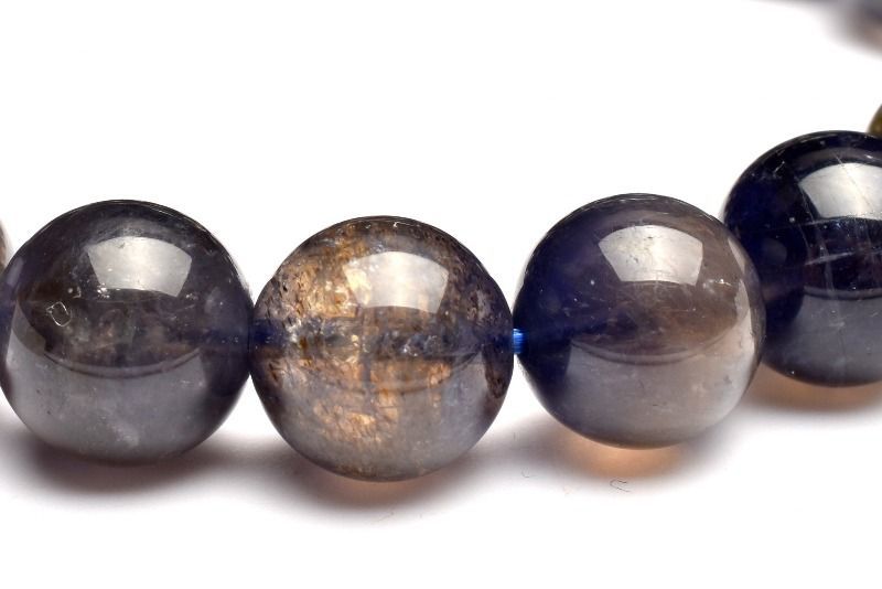 １点物 透明度抜群 高品質 アイオライト 10.5mm ブレスレット パワーストーン 天然石 _MA8308