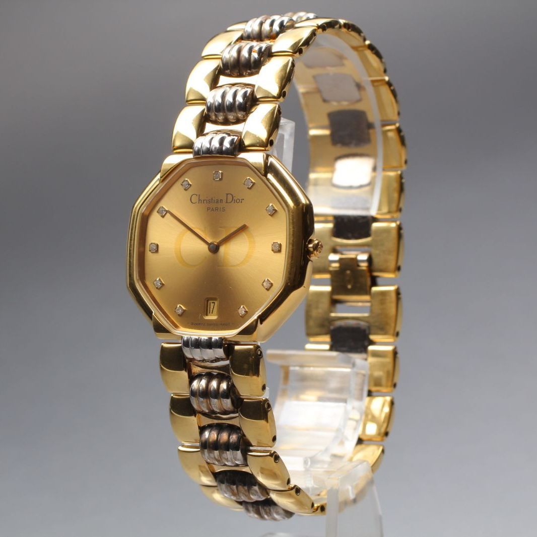 クリスチャンディオール Christian Dior 45.134 ゴールド オクタゴン