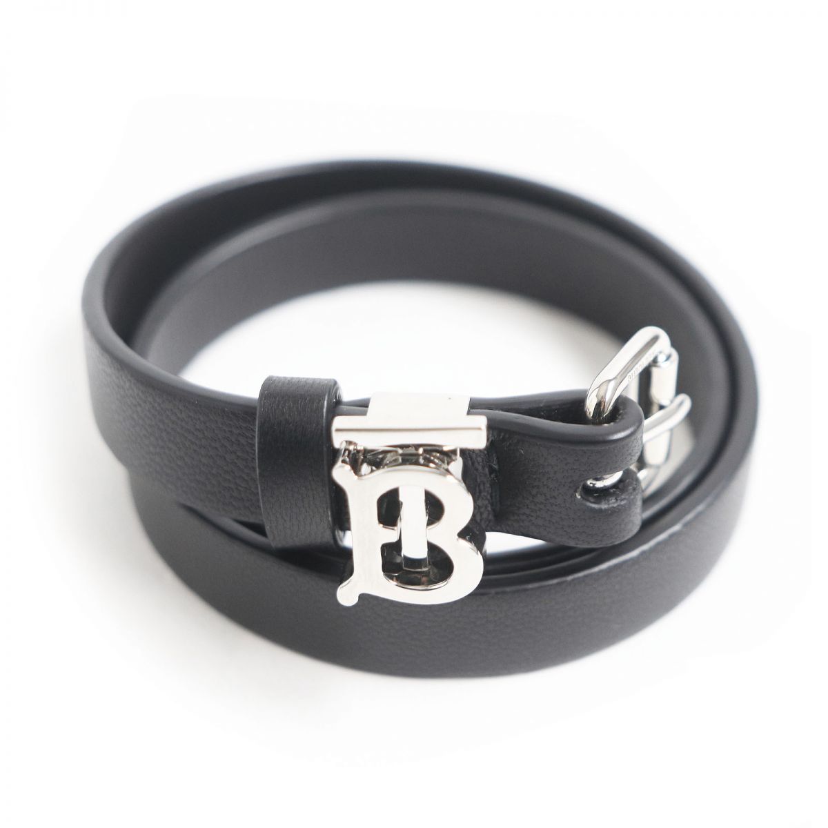 極美品□2023年製 BURBERRY/バーバリー TB WITH BUCKLE DOUBLE WRAPPED 