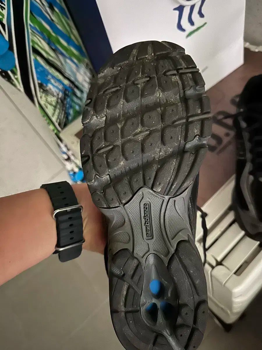 Balance ニュー ンス 509 黒 シルバー スニーカー ペグ 腕時計