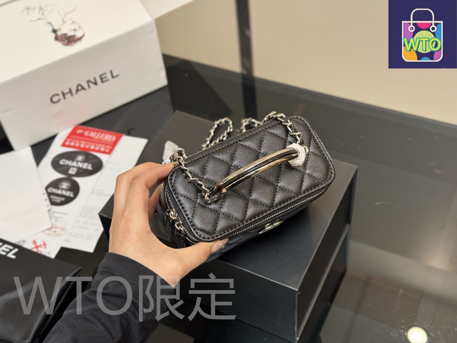 今日特価】Chanel Vanity Case シャネル ヴァニティケース-WTO