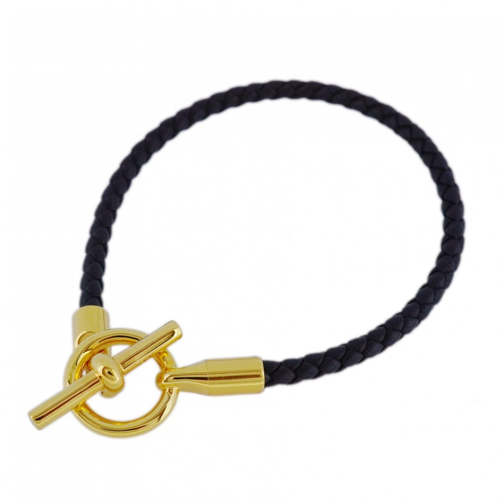 エルメス(Hermes) エルメス ブレスレット グレナン GPメッキ レザー 