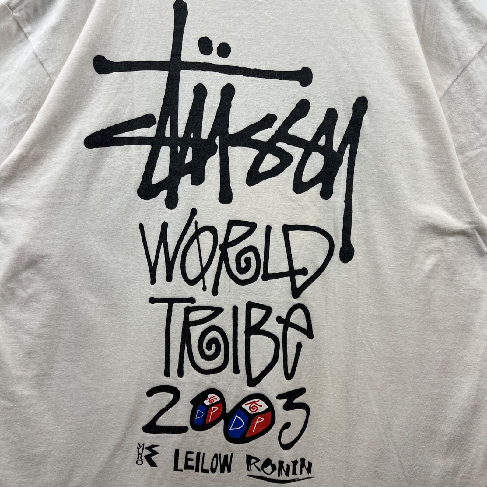 RF-97　Stussy 45king KODP Tシャツ STUSSY 00s 2003 45KING LEILOW HAWAII Jules Gayto DJ MURO Tee L