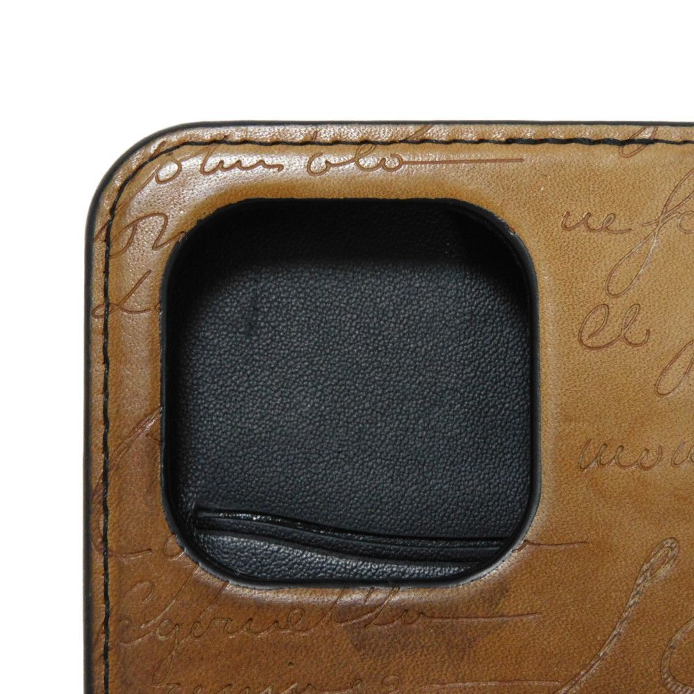 ベルルッティ　スクリットレザー　iphone14pro　フォリオ　14pro Berluti ベルルッティ スクリットレザー iPhone 14 Pro フォリオ