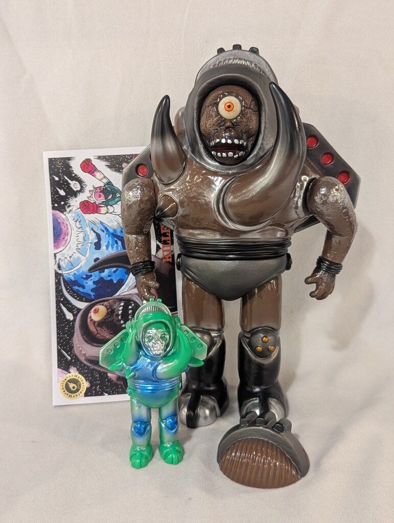 Meteoritetoy x ZOLLMEN KILLER 56 茶成型/ミニソフビ 緑成型