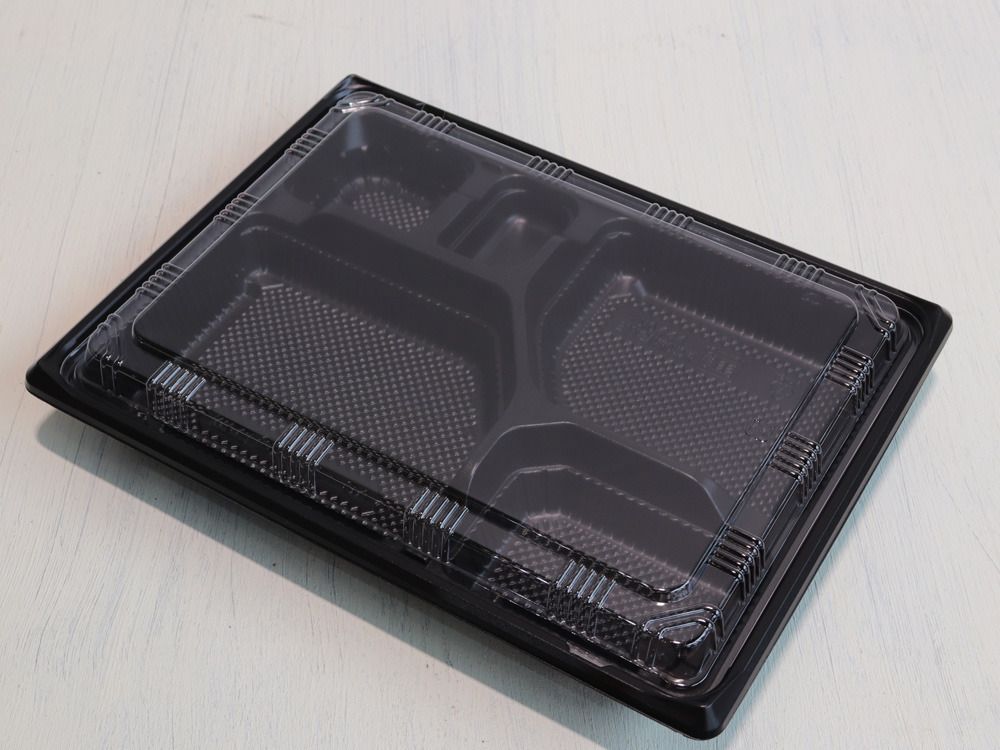 弁当容器 使い捨て KE-3A黒OPS蓋セット 600枚 KE3A 黒 お弁当箱 業務用 テイクアウト容器 弁当屋 お持ち帰り 宅配 レンジ対応