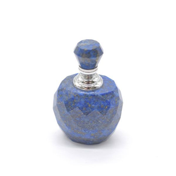 ラピスラズリ 青金石 瑠璃 香水瓶 カット加工 天然石置物 パワーストーン インテリア