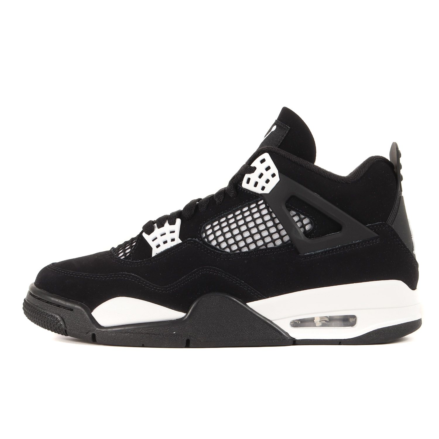 新品 NIKE ナイキ サイズ:27.0cm AIR JORDAN 4 RETRO WHITE THUNDER (FQ8138-001) エアジョーダン4 レトロ ブラック ホワイト US9 スニーカー バッシュ シューズ【メンズ】