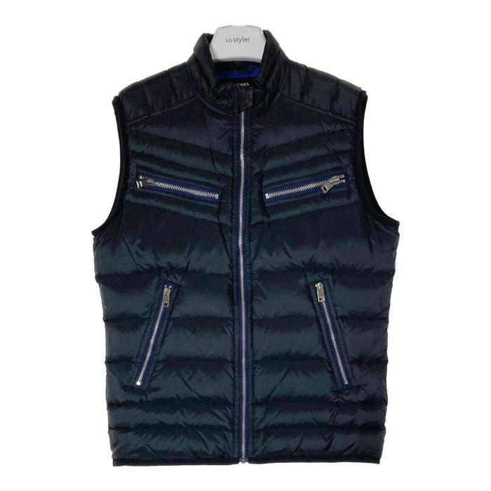 ☆DIESEL ディーゼル ジップ ダウンベスト ブラック sizeM - メルカリ