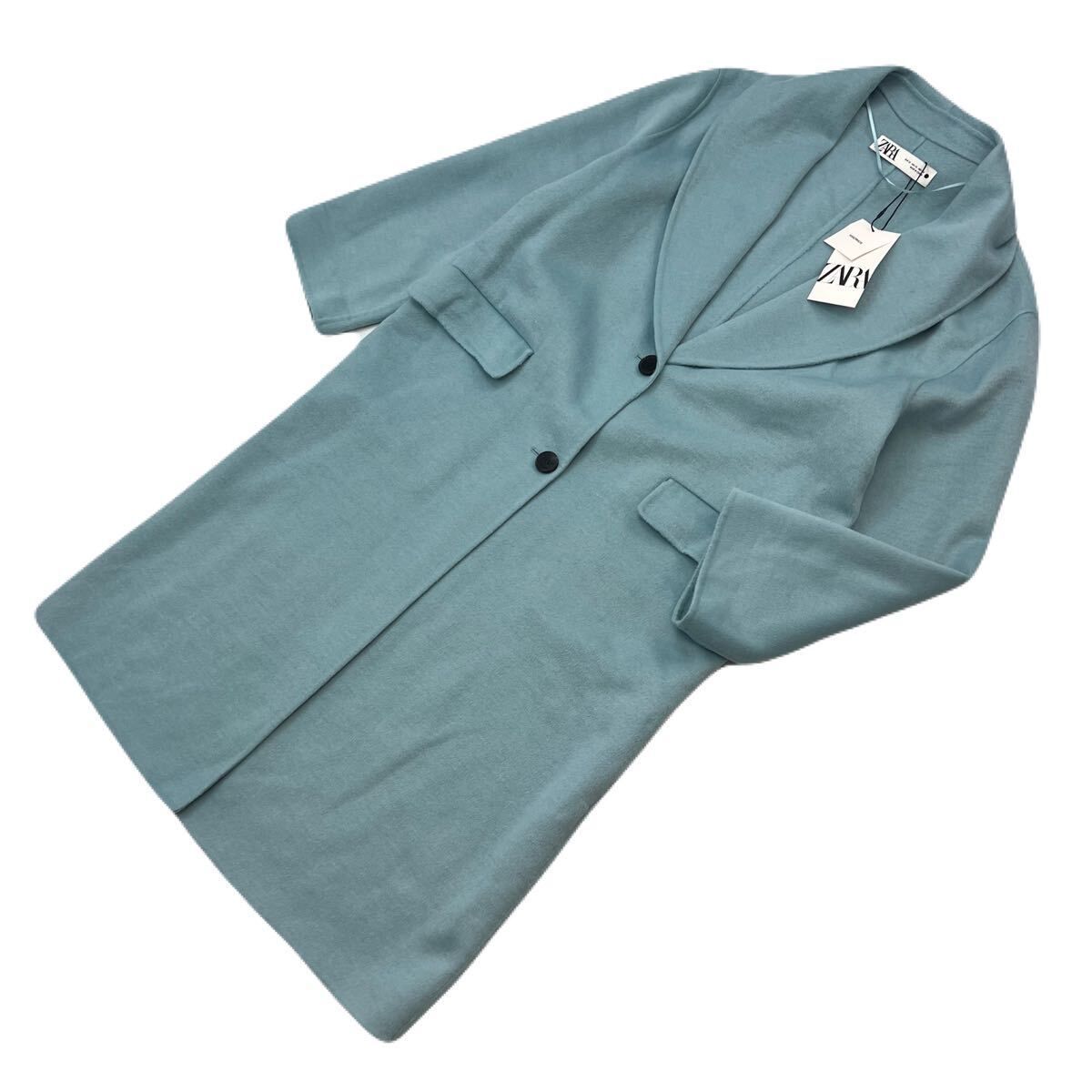 タグ付 定17990円 ☆ ZARA ザラ ウール ロングコート ライト