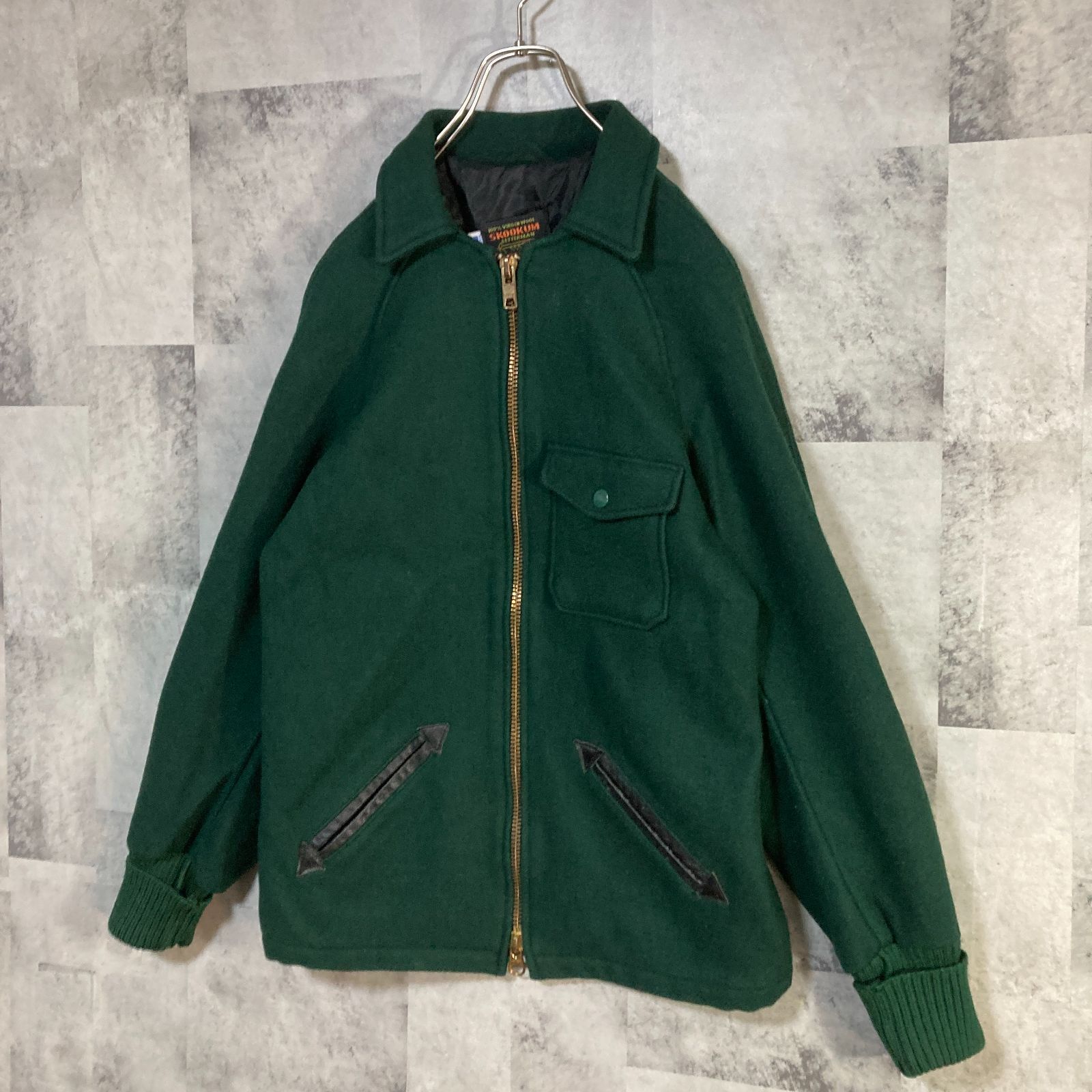USA製 SKOOKUM スクーカム ウールジッパージャケット アワード